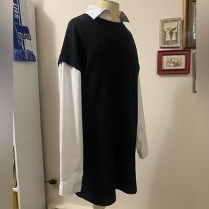 Sweater Dress with Collar